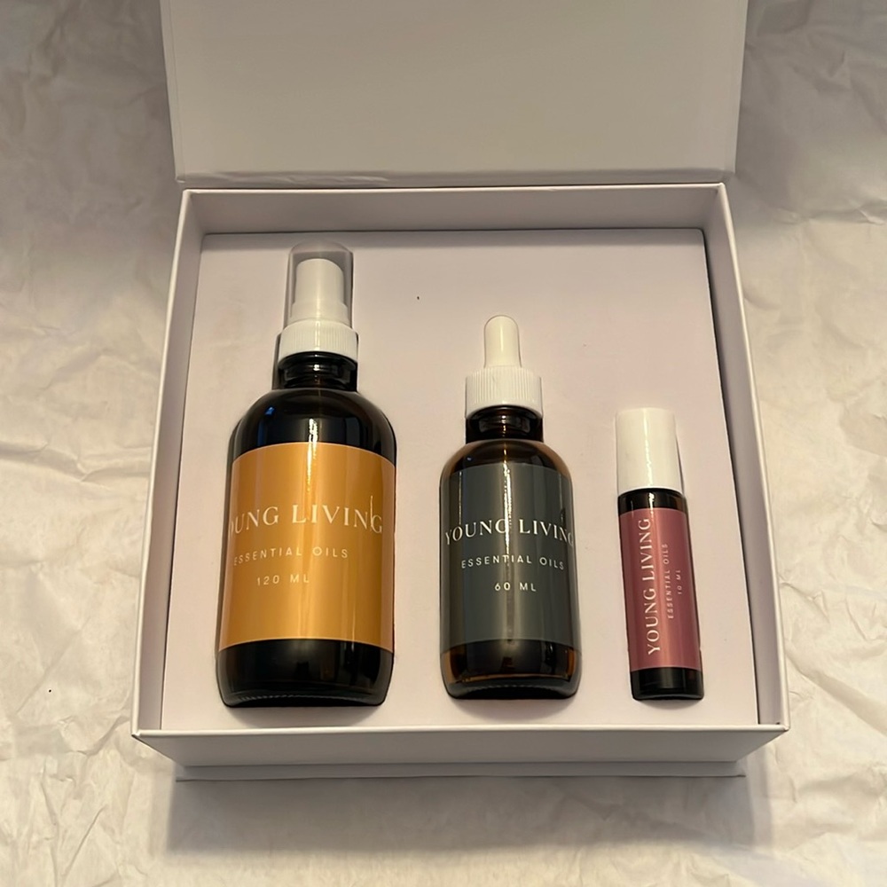 NWT Young Living - Boxed Branded Trio of Bottles